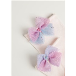 Kurze Socken mit Schleife im Farbverlauf für Mädchen