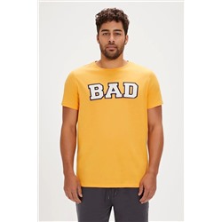 Bad Bear, Felt Sarı Baskılı Erkek Tişört