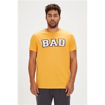 Bad Bear, Felt Sarı Baskılı Erkek Tişört