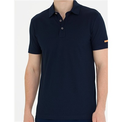 Lacivert Slim Fit Polo Yaka Tişört