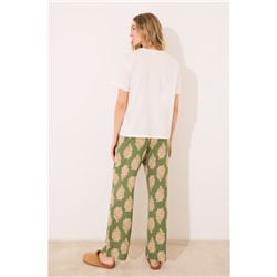 Pantalón largo viscosa flores