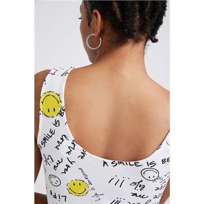 Top cropped slim Smiley®