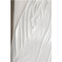 Manon King Size Plus %100 Pamuk Ranforce Lastikli Çarşaf - Beyaz