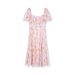 Vestido recto Rosa pastel