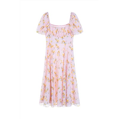Vestido recto Rosa pastel