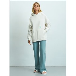 Трикотажный худи свободного силуэта oversize