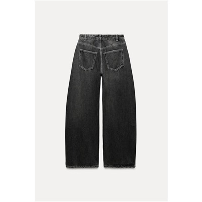 TRF RELAXED FIT HIGH-WAIST JEANS WITH PLEATS
