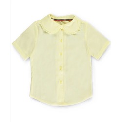 FRENCH TOAST BIG GIRLS’ S/S PETER PAN LACE TRIM BLOUSE