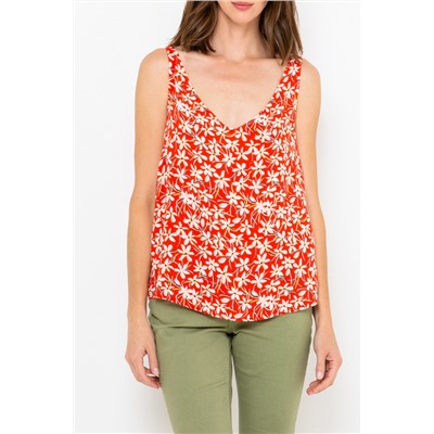 Camiseta de tirantes Rojo y blanco