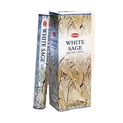 HEM  White Sage Tall Hexa Благовония храмовые (длинные) Белый Шалфей 10шт
