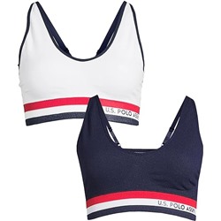 U.S. Polo Assn. Womens Bras 3-Pack or 2-Pack - Wireless Bras for Women - Sports Bras for Women Multipack