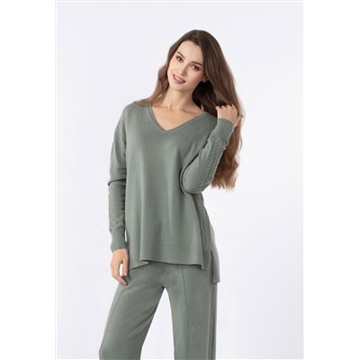 W24-00CH0116 Джемпер с V-образным вырезом