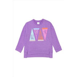 Çocuk Lila Sweatshirt