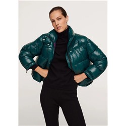 Anorak acolchado crop -  Mujer | MANGO OUTLET Melilla
