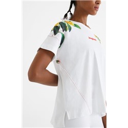 Camiseta floral 100% algodón