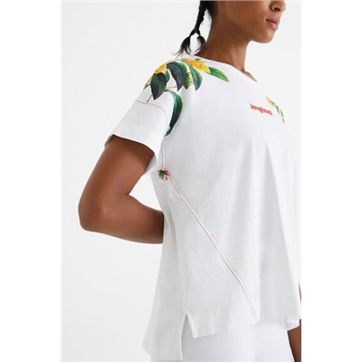 Camiseta floral 100% algodón