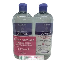 Eau Thermale Jonzac - Reactive - Eau Micellaire Apaisante BIO 2x500mlLot  × 2