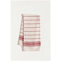 Linda Kurulama Bezi - Kırmızı/Ekru - 40x60 cm