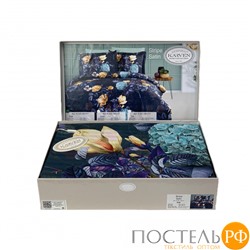 Постельное белье Карвен Stripe Satin с цветным принтом 1.5 спальное N249 -SB017(4пр.)