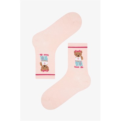 Penti, Fashionable Bear Tenis Açık Pembe Soket Çorabı