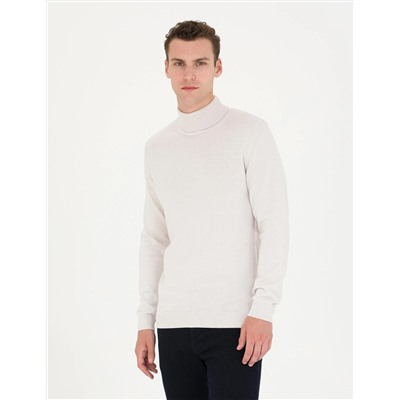 Taş Slim Fit Balıkçı Yaka Basic Triko Kazak