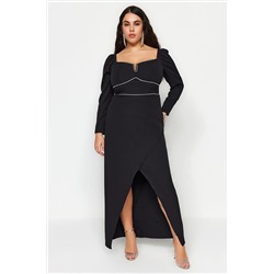 Trendyol Curve Siyah Abiye Elbise TBBAW24AD00001