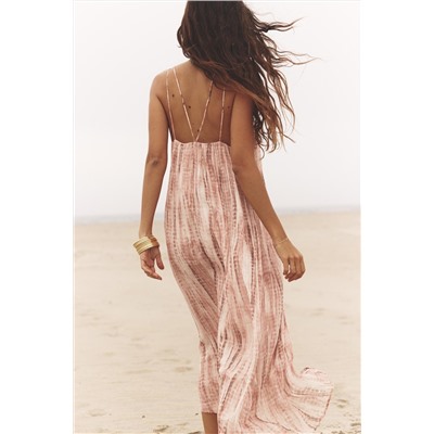 TIE-DYE DRESS WITH RINGS