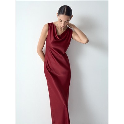Платье макси из 100% вискозы, PL1600/lea