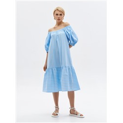 Платье из хлопка свободного силуэта