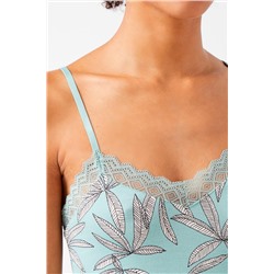 Top lencero Debbie Turquesa