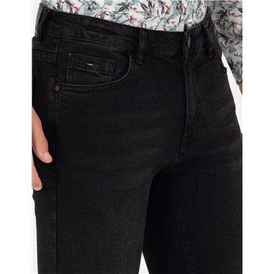 Siyah Slim Fit Jean Pantolon