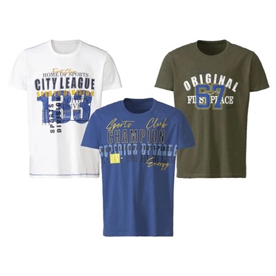 LIVERGY® Herren T-Shirt aus reiner Baumwolle