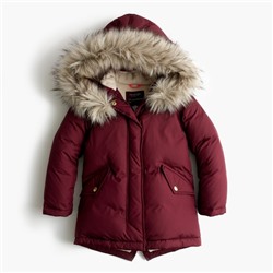 Girls' puffer parka