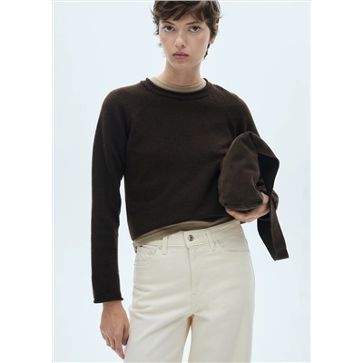 Jeans culotte tiro medio
