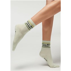 Kurze Socken mit Schriftzug 7 Days