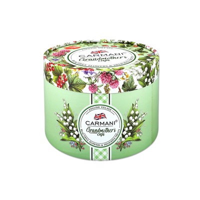 Пара чайная, 1 перс, 2 пр, 340 мл, фарфор F, белая, Земляника, Grandma, 62376
