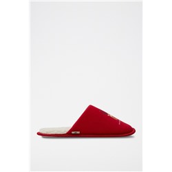 Zapatillas de casa forradas Rojo