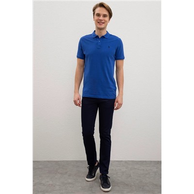 Erkek Saks Basic Polo Yaka Tişört