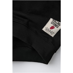 ROLLING STONES © RHINESTONE HOODED SWEATSHIRT