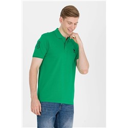 U.S. Polo Assn. Erkek Polo Yaka Yeşil T-shirt Basic 50264891-VR049