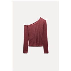 GATHERED KNIT TOP
