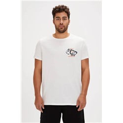 Bad Bear, FOCUS T-SHIRT OFF-WHITE Erkek Tişört Beyaz S-XXL