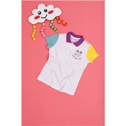 U.S. Polo Assn., Kız Çocuk Beyaz Polo Yaka Tişört 1834329