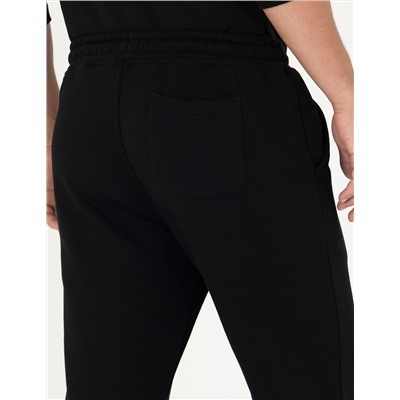 Siyah Slim Fit Eşofman Altı