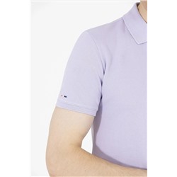 Erkek Lila Basic Polo Yaka Tişört
