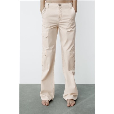 WIDE-LEG CARGO TRF TROUSERS