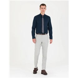 Gri Slim Fit Kumaş Pantolon