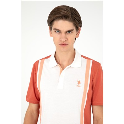 Erkek Regular Fit Polo Yaka Pudra Tişört