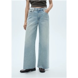 Jeans culotte tiro medio