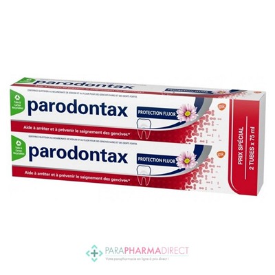 Parodontax Dentifrice Protection Fluor 2x75mlLot  × 2